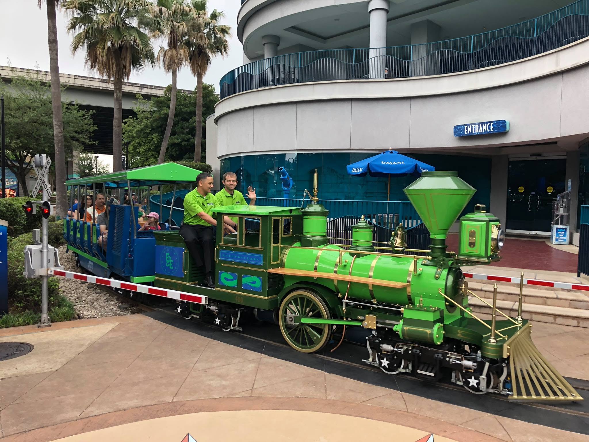 Chance Rides train in action.